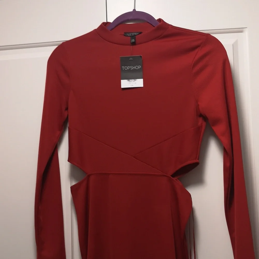 Topshop mock neck dress - Picture 1 of 6